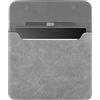Youngme Borsa a manica in pelle scamosciata per eReader Kobo Elipsa 2E da 10,3 (versione 2023), custodia protettiva impermeabile portatile con passante per penna e chiusura magnetica (grigia)