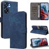 MOJIA Cover per Oukitel C58 PRO/Oukitel C58, Custodia Flip Portafoglio per Telefono con Supporto e Slot per Schede, PU Custodia con Funzione Antifurto RFID. Blu