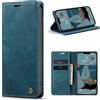 WenBaby CaseMe Cover per Xiaomi 12/12X, Magnetica Cover a Libro con Slot per Schede, Custodia in PU Pelle Portafoglio per Xiaomi 12/12X, Blu