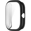 XoTek Custodia per Xiaomi Amazfit GTS 4 Mini Full Cover Case Screen Protector con pellicola protettiva integrata (nero)