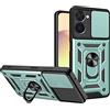ESTH® Custodia per Realme 10 4G con Custodia per Fotocamera Scorrevole e Supporto ad Anello [Cover Paraurti Compatibile con Supporto Magnetico per Auto], Verde