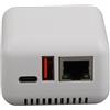 VELATEMOR Server di Stampa Wireless, Server di Stampa di Rete USB 2.0, Server Azionario di Stampa LAN 5V, Server di Stampa Wireless per Android per 3.4 100-240V (Spina europea)