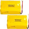 Generico 2x Batteria al Litio compatibile con Panasonic BR-ACF2R 6V 2200mAh per Telepass - BR-AG/BN - Alta Resistenza Termica, Voltaggio Stabile, Non Ricaricabili, Connettore Incluso