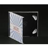 Qtecx 100 Custodie CD Doppie Nere - Box porta 2 CD, 10,4 mm - Qtecx
