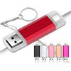 Yaxiny Confezione da 6 chiavette USB C da 8 GB, chiavetta USB 3.0 ad alta velocità, doppia OTG, 6 colori, in metallo, per TV, auto, smartphone, PC, laptop