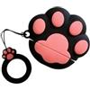 LICHENGTAI Custodia Protettiva in Silicone a Forma di Zampa di Gatto Compatibile con Airpods 1 e 2, Bambini Ragazze Ragazzi Donne Adolescenti Protettivo Silicone Cover Compatibile con AirPod 3