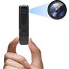Jiawu Mini telecamera, telecamere di sicurezza 1080P indossabili con rilevamento del movimento per la sicurezza dell'ufficio domestico, registrazione continua per 4 ore