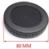 Busirde Cuoio universale earshield Cuscini spugna della cuffia Cup Pad Copertura auricolare Earcaps antipolvere portatile 80mm