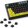 YMDK Cyber Style Keycap, PBT Keycap 130 tasti Set completo di tappi per tasti personalizzati, profilo sottocerchio Cherry colorato traslucido con illuminazione laterale, adatto per tastiera meccanica