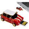 shjxi Small USB Flash Drive, Classic Car Shape Memory Stick, Data Transfer Tool, 4GB Secure Storage, Retro Metal Design for TV, Computer, Camera, Music, Photo Backup, 0.94x1.77 inches