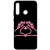 Mixroom - Cover Custodia Back case In TPU Silicone Morbida Per Motorola Moto One Vision Fantasia Simbolo Cuore Neon L1148