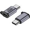 INF Adattatore da presa micro USB a spina di tipo C, confezione da 3, ricarica rapida e trasferimento dati