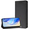 JZ Premium PU cuoio Flip Cover portafoglio caso per OnePlus 15 5G Case, RFID-blocco con slot per carte nascoste e forte protezione magnetica di chiusura - Black