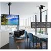 OISE ART STORE Trade Shop - Supporto Soffitto per TV Staffa Braccio Regolabile da 26 A 60 Pollici Max 55 kg