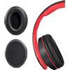 V-MOTA Cuscinetti auricolari compatibili con cuffie stereo wireless Tuinyo, 6S, Bluetooth, parti di ricambio in pelle (1 paio) (nero)