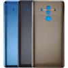 Audiosystem Scocca Vetro Copribatteria Posteriore per Huawei Mate 10 PRO BLA-L09, Ricambio Vetro Posteriore con Biadesivo compreso, Scocca Vetro Posteriore (Nero)