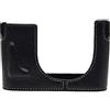 NONCHI Camera in Pelle Protettiva Vintage Mezza Custodia, Borsa per Leica Q, Q2 Digital Camera Bottom Opertura Version,Nero,Q2