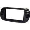 MasterLine Mascherina autoradio 2 DIN con prese aria SOLO CORNICE. Colore NERO OPACO. Controlla la descrizione per la compatibilità dei veicoli.