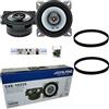 GK SOUND KIT SET PER ALPINE SXE-1025S 2 diffusori coassiali a 2 vie da 10 cm 100 mm 4 da 25 watt rms e 180 watt max per alloggiamenti standard, a coppia + anelli viti e 5 sticker omaggio