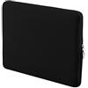 Wscoficey Custodia Pc 15-15.6 Pollici, Custodia Morbida Impermeabile per Laptop Resistente alle Macchie Compatibile con Tutti i Laptop, Computer Notebook (Nero)