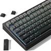 Womier Shine Through PBT Keycaps 60 75 100 Percent Profilo Ciliegia, Set di Tasti Personalizzati Doubleshot, Compatibilità Universale per Tastiere Cherry Gateron MX, Grigio Gradiente