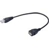 Oxxggkao Cavo USB a RJ45 da Femmina a RJ45 Maschio Cavo Adattatore Ethernet da 30 cm Plug And Play per Router Modem Fotocamere a convertitore Ethernet da Femmina a Maschio