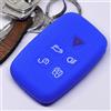 mt key Custodia protettiva in silicone per portachiavi per auto Blu scuro compatibile con Smartkey Land Rover Discovery IV Range Rover Sport Evoque 2009-2017