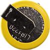 SIMPLETEK - Batteria Ricaricabile LIR1220 Li-Ion Bottone da Saldare con Connettori a 90° 3.6V Angolati (1 pezzo)