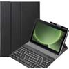 FKQLH Custodia Tastiera per Samsung Galaxy Tab Active5 Pro 10,1'' SM-X350/X356B, QWERTY Layout Tastiera Bluetooth Magnetica Staccabile con Slim Cover, Nero