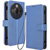 RonRun RonRon Cover ZTE nubia Focus Pro 5G Libro, Flip Custodia Portafoglioin Pelle, Antiurto case per ZTE nubia Focus Pro 5G, blu