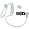 vhbw Auricolari con tubo acustico per tutte le comuni cuffie di sicurezza con trasduttore acustico a distanza - con clip, trasparente/bianco