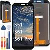 Yuxyiony Nuovo schermo di ricambio per Doogee S51 / S61 / S61 Pro LCD Display Riparazione Schermo e Strumento di Ricambio Accessori