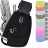 mt key Key Soft Case Custodia protettiva Chiave per auto Mercedes Benz W204 W245 S203 A209 Classe C CLK SLK W211 W203 W169 Smartkey Chiave accensione/Colore: Nero