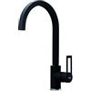 Elleci Bridge Miscelatore Monocomando con Canna Girevole, Full Nero 40