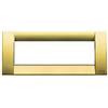 VIMAR 16736.33 IDEA Placca Classica 6 moduli in metallo pressofuso, 12 x 8.2 x 0.89 cm, colore oro opaco