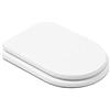 SAVINIDUE Copriwater Sedile ASSE WC Laccato Bianco CLODIA