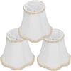Cyrank 3 Pezzi paralumi a Campana in Stile Europeo, paralumi in Tessuto per lampade da Tavolo Paralume Moderno Set di 3 per Paralume Lampada da Parete Lampada da Terra