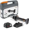 Steinel MobileHeat MH 7, utensile ad aria calda a batteria, AMPShare 18 V Utensile professionale ad aria calda, incl. batteria 8,0 Ah e caricabatterie, 150-550 °C, 200 l/min