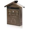 Vigor Blinky 27342-20 Cassetta per Lettere in Ferro, Forma Casetta, 28x9x35, Antracite
