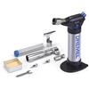 Dremel Saldatore a gas butano stazionario Dremel Versaflame 2200, mini torcia a soffio e pistola termica senza fili per saldare, piegare tubi, restringere