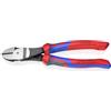 KNIPEX-WERK C. GUSTAV PUTSCH 7402200 - Tronchese a forza laterale, lunghezza 200 mm, pol. per filo piano, con 2 custodie