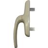 DACAN PROTECTION Cremonese per Interno in Alluminio Verniciato - Maniglia Moderna per Porte Interne - Forma Rettangolare o a L - Resistente e Facile da Montare (Bianco Ral 1013)