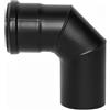 Without Brand / Generic Curva a 90° smaltata per stufe a pellet 100mm