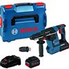Bosch Professional 061191000G GBH 18V-26 F Martello Perforatore a Batteria, 18 V, con 2x 5.5 Ah Batterie + Caricatore + Accessori
