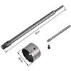 Gloriashop Kovalmax® FRESA A TAZZA 90 MM PER MURO CEMENTO ASTA PROLUNGA 50 CM PER TRAPANO ATTACCO SDS PLUS