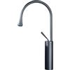 QUINTO Rubinetto Lavabo Bagno Con Lavabo Artistico Caldo E Freddo Interamente In Rame Nero Sopra Il Rubinetto Per Lavabo Girevole Rialzato Da Appoggio Grigio Alto