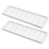 ZESLIV 2 griglie di ventilazione, griglia di ventilazione bianca, in alluminio, per armadio da cucina, scarpiera e armadio, 150 x 500 mm