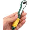 Toolstar, mini chiave a cricchetto rapido, 6,35 cm, cacciavite a brugola per riparazioni fai da te e riparazioni