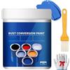 Generico Weatherproof Rust Converter Paint For Metal,4-In-1 Rust Conversion Paint For Metal,Water‑Based Industrial Anti‑Rust Painting With Tool,For Various Metals (Blue)