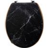 5 five simply smart 5five - Sedile per WC Nero léa in Legno Effetto Marmo